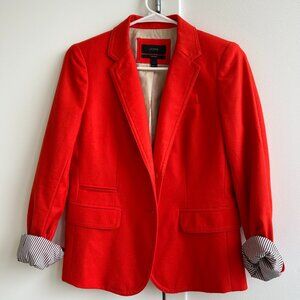 Absolute classic Jcrew schoolboy blazer in unique red/orange color sz 4